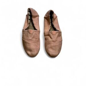 Pink canvas Tom's‎ slip on